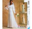 Empire Waist Wedding Dress Plus Size Best Of Long Sleeve Wedding Dress Empire Waist Wedding Gown Pattern Modest Wedding Gown with Train Mccalls 9691 Uncut Bust 32 5 36 Alicyn Exclusives