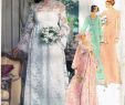 Empire Waist Wedding Dress with Sleeves Lovely Size 14 Vintage Boho Wedding Dress Sewing Pattern Empire
