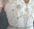 Ethereal Wedding Dresses Luxury Anisia Embroidery Lace Wedding Dress Low Embroidery