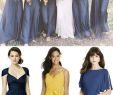Fall Wedding Colors Bridesmaid Dresses Elegant Rustic Blue and Gold Wedding Inspiration Featuring the Dessy