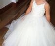 Fall Wedding Flower Girl Dresses Lovely A Line Tulle Beads Appliques Scoop Blush Pink button Cap