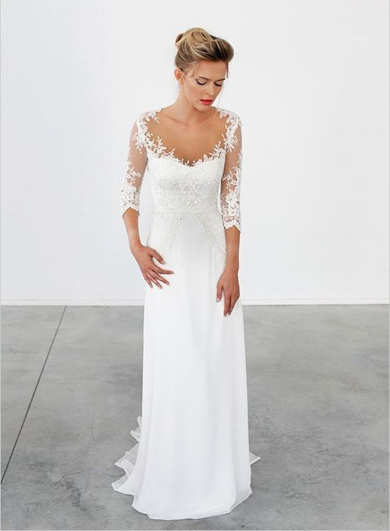 Fall Wedding Gowns Luxury â Cheap Wedding Dresses with Sleeves Concept 3 4 Sleeve