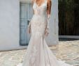 Fit and Flare Dress Wedding Dress Lovely Style 8961 Allover Lace Fit and Flare Gown with Illusion