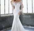 Fit and Flare Wedding Dress with Sleeves Lovely Mori Lee Karlee Style 8207 Dress Madamebridal