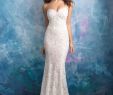 Fit and Flare Wedding Gown Fresh Allure Bridals 9566 Fitted Lace Wedding Gown