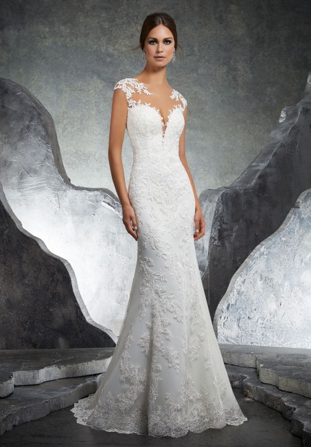 mori lee 5612 kaylin cap sleeve fit and flare bridal gown 01 285