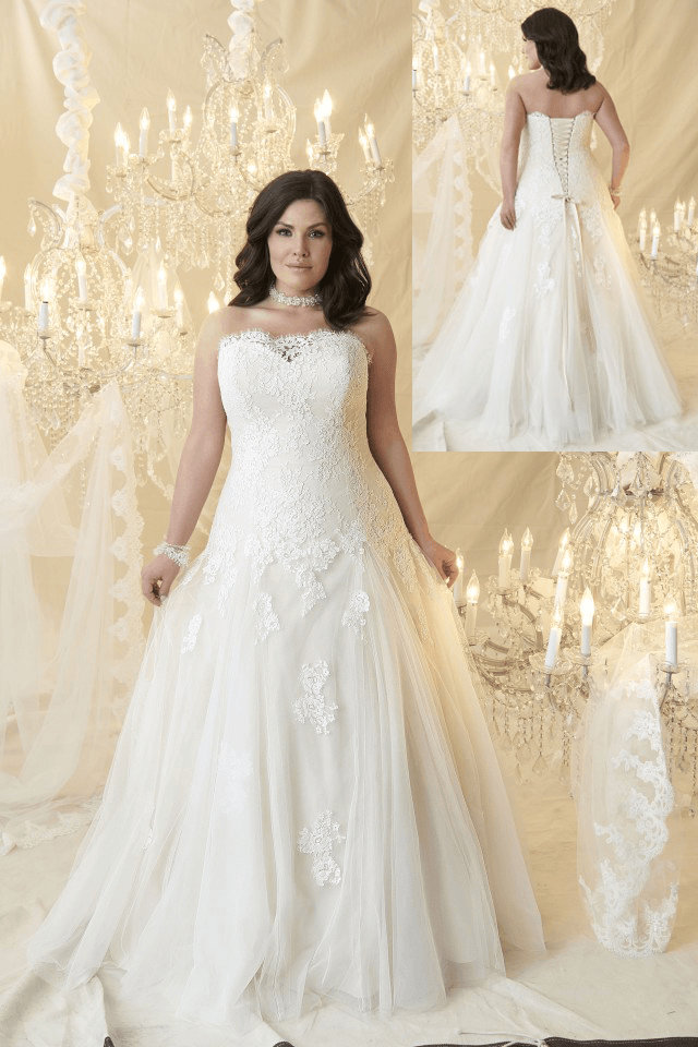 Flattering Wedding Dresses for Plus Size New Plus Size Bridal Collection Crush