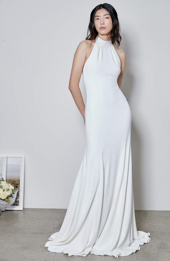 Flattering Wedding Dresses Lovely F18 Magnolia Halter Wedding Dress