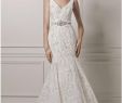 Floor Length Wedding Dress Beautiful Oleg Cassini Tank Lace and Deep V Wedding Dress Wedding Dress Sale F