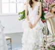 Floral Wedding Gown Beautiful Wedding Dresses S Layered Gown with V Neckline by