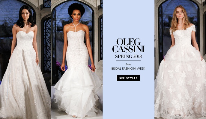 Flowing Wedding Dresses Inspirational Wedding Dresses Oleg Cassini Spring 2018 Bridal Collection