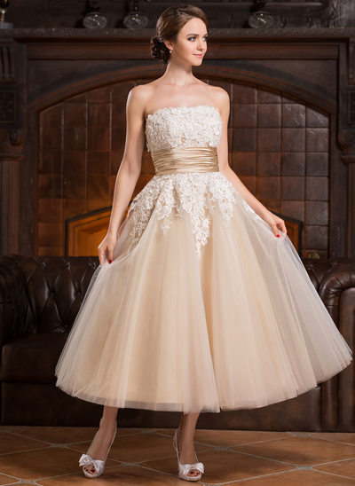 Flowing Wedding Dresses Lovely Tea Length Wedding Dresses All Sizes & Styles
