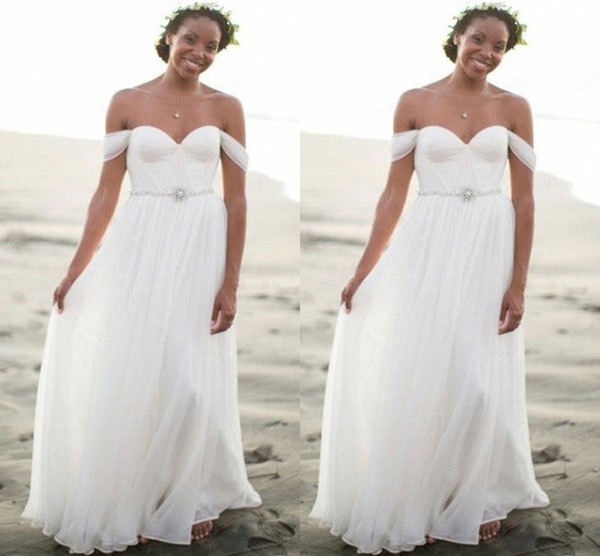 Flowy Wedding Dress Best Of Discount Cheap Summer Bohemian Beach Wedding Dresses A Line F Shoulder Pleats Flowy Chiffon Long Boho Bridal Gowns Plus Size Bc1190 Affordable Lace