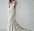 Form Fitting Lace Wedding Dresses Beautiful Cassie Sensual Mermaid Wedding Dress that Plays with the