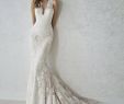 Form Fitting Lace Wedding Dresses Beautiful Cassie Sensual Mermaid Wedding Dress that Plays with the