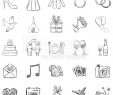 Free Stuff for Brides New Vector Set Of Sketch Weddings Icons