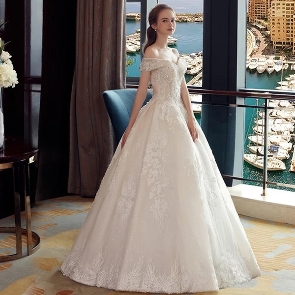 French Wedding Dresses Unique Wedding Dress Bride Get Married In 2019 the New Style Shoulder Tailed Princess Qidi French Style Main Heavy Industry Hepburn Wedding Dresses Under