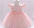 Frock Designing Best Of Baby Small Flowers Princess Dress Bright Pearl Flying Sleeves Pink
