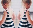 Frock Designing New 2019 Lovely Cute Girl Childrens Clothing Wear European Frock Design Stripe Baby Girl Dress Kids Summer Dresses From Las Vegas $45 8