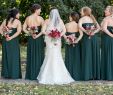Garden Wedding Bridesmaid Dresses Luxury Fall Wedding Hunter Green Bridesmaids Dresses