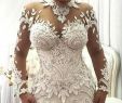 German Wedding Dresses Awesome Azzaria Haute Sheer Long Sleeves Wedding Dresses 2018 Illusion Nigeria High Neck Appliqued Beaded Dubai Arabic Castle Mermaid Wedding Gown