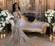German Wedding Dresses Inspirational Sparkly High Neck Long Sleeve Mermaid Wedding Dresses 2017 Modest Dubai Arabic Lace Crystal Cathedral Train Fishtail Bridal Dress