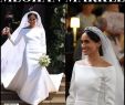 Givenchy Wedding Dresses Unique Meghan Markle In White Boat Neck Veil and Train Wedding