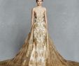 Gold Bridal Gown Luxury Gold Wedding Gowns Unique New A Line Wedding Dress Gold Lace