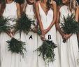 Grecian Bridesmaid Dresses Unique 2019 Y A Line Round Neck White Chiffon Bridesmaid Dress with Keyhole for Wedding Romantic evening Gowns Gold Bridesmaids Dresses Grecian Bridesmaid