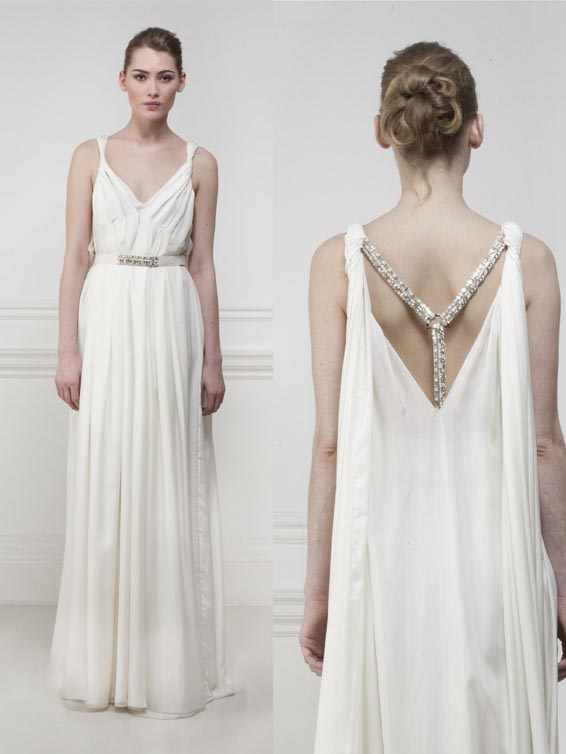 Greek goddess style wedding dresses 1