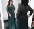 Green Dresses for Wedding Fresh 2019 New Dark Green Mother F Bride Dresses Jewel Neck Crystal Beading Long Sleeves Wedding Guest Dress formal Prom Dress evening Gowns Best Mother