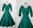 Green Wedding Gown Luxury Green Cocktail Dress for Wedding Best Vintage 50s Elegant