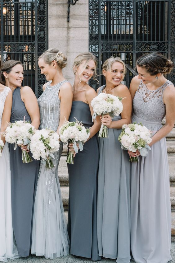 Grey Dresses for Wedding Best Of Pin On B R I D E S M A I D