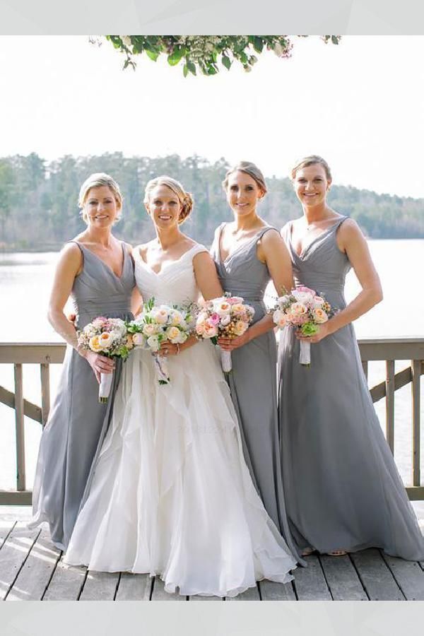 Grey Wedding Dresses Elegant Customized Luxurious Grey Bridesmaid Dress Bridesmaid Dress