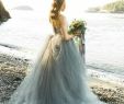 Grey Wedding Dresses Luxury Grey Tulle Ballgown Wedding Dress French Knot Couture
