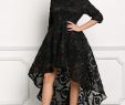 Guest Of the Wedding Dresses Lovely Black Avant Garde Hi Lo Embroidered Tulle Dress Wedding
