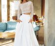 Halter top Wedding Dresses Best Of Wedding Dress Inessa with Satin Skirt Crop top