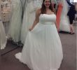Halter top Wedding Dresses Plus Size Unique Discount 2018 Simple Chiffon Plus Size Wedding Dresses Strapless A Line Sweep Train Big Woman Bridal Gowns Cheap Price Custom Made Country Style A