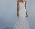 Hankerchief Wedding Dresses Fresh Style Sweetheart Lace Mermaid Gown with Horsehair Hem
