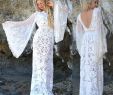 Hankerchief Wedding Dresses Lovely Sheer Angel Sleeves Ivory Wedding Dress Back Cut Out
