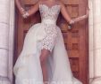 Hi Lo Wedding Dresses Cheap New V Neck Tulle High Low Ruched Long Sleeves A Line White