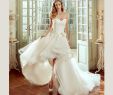 Hi Low Wedding Dresses Cheap Lovely Discount 2018 organza Removable Skirt Hi Lo Princess Wedding Dress Handmade Flower Lace Tulle Short Front Long Back A Line Castle Bridal Gowns Modern
