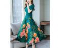 High End Dresses Best Of Chiffon Dress the Temperament High End Long Section Printing Over Knee Word Skirt