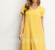 House Dresses Awesome Cotton with Resin solid Color Knee Length Dress