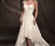Houseofbrides Lovely Lovely Hi Lo One Shouldered Wedding Dress with A Line Skirt