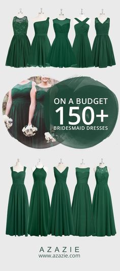 09ac5a8dadce93d563f6fbbe2e9300e7 bridesmaid dress colors dark green bridesmaid dresses