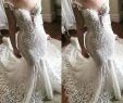 Illusion Bridal Gowns Luxury 2018 Mermaid Wedding Dresses Sweep Train Lace Appliques Sweep Train Cap Sleeve Illusion Beach Wedding Dress Plus Size Bridal Gowns Long