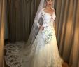 Illusion top Wedding Dress Fresh 2019 Stunning Arabic Wedding Dresses Sheer Jewel Neck Lace Appliques Long Sleeves A Ling Bridal Gowns Court Train Custom Made top Quality