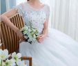 In Stock Wedding Dresses Luxury New 2018 Real O Neck Short Sleeves Romantic Bride Gowns White Princess Lace Up Cheap Wedding Dress China Wedding Dress Ivory Wedding Gowns From