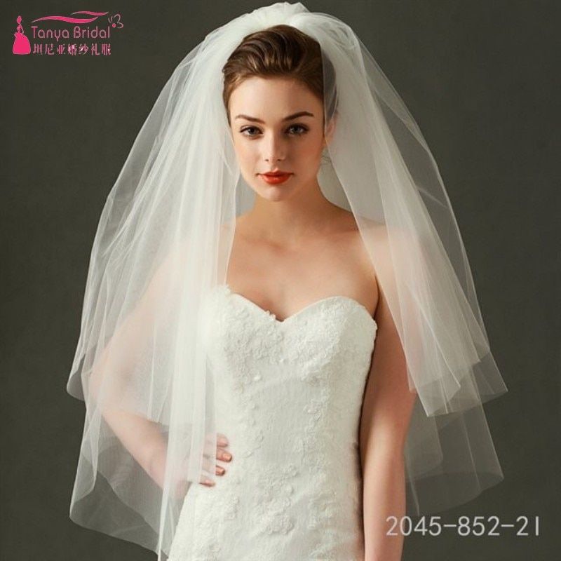 In Stock Wedding Dresses Unique Find More Bridal Veils Information About Simple Wedding Veil